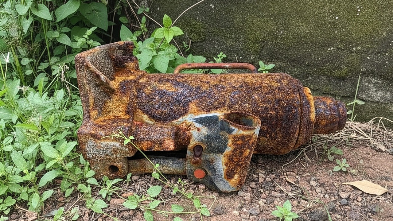Restoring an Old Rusty HYDRAULIC Jack // 86-Year-Old Blackhawk Hydraulic Jack Fully Restored