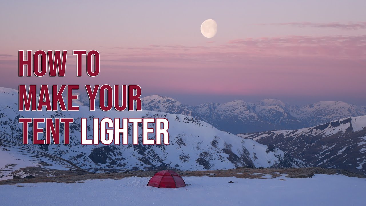 How to Make Your Hilleberg (or any) Tent Lighter!