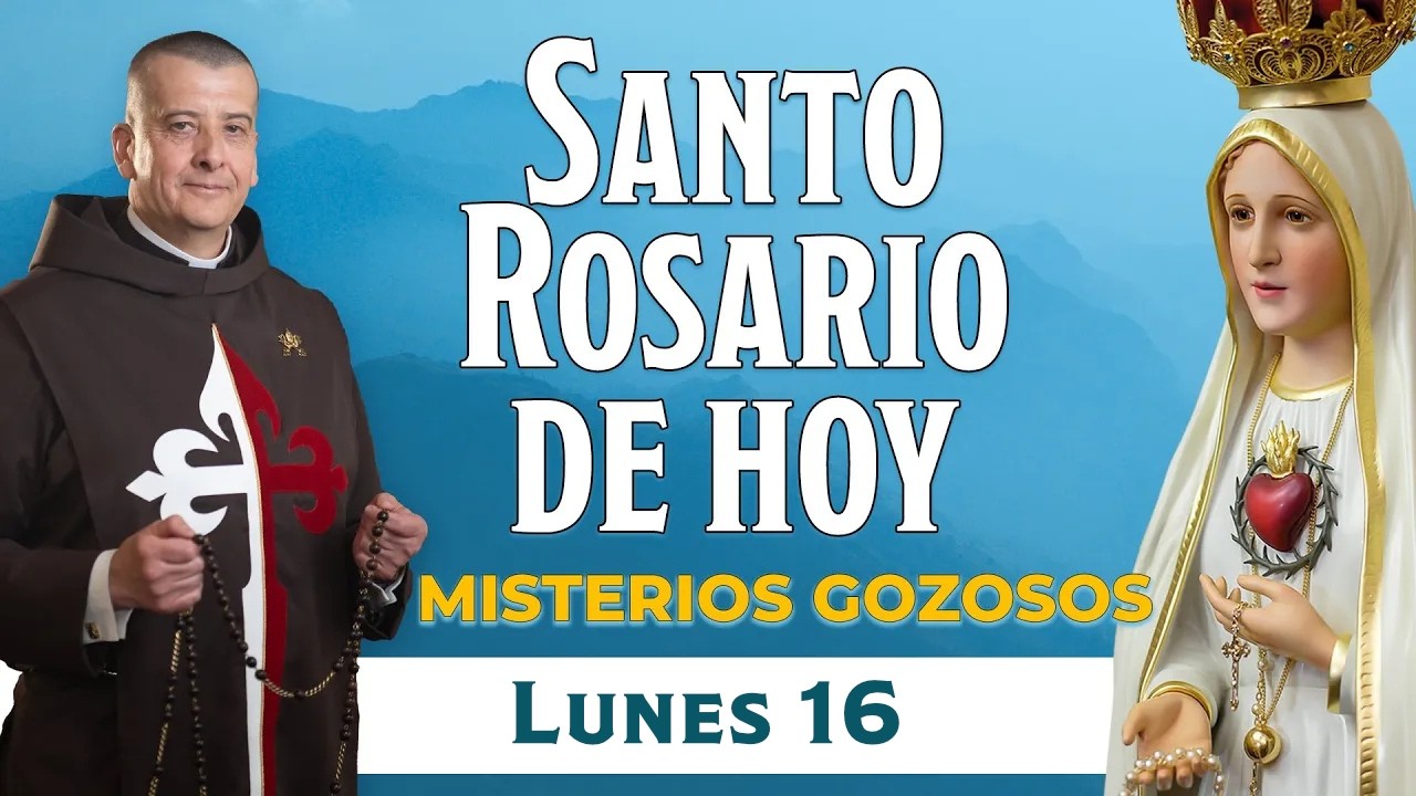 Santo Rosario de Hoy Lunes 16 de Marzo 2026🌹I Misterios Gozosos#rosariohoy