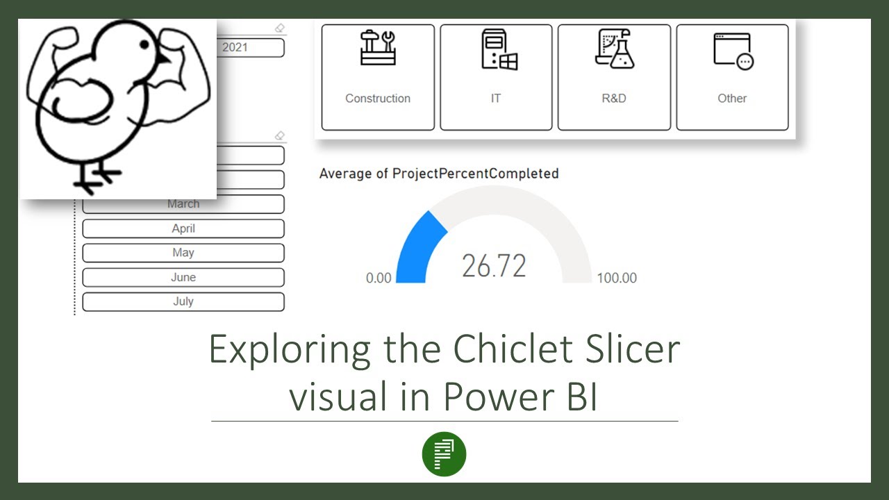 Изучение визуального элемента Chiclet Slicer в Power BI