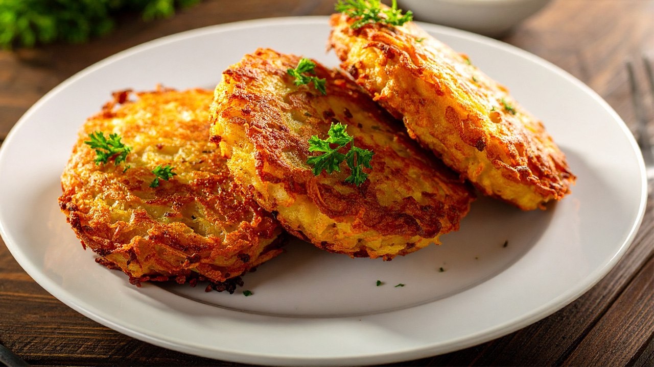 Die besten selbstgemachten Kartoffelpuffer aller Zeiten! Ein schnelles und einfaches Pfannengericht!