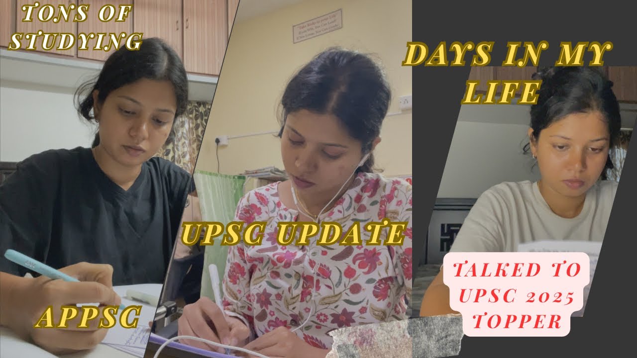 WEEK VLOG-Mistakes,strategy - UPSC and APPSC Preparation#vlog #upsc #appsc #merikahani31