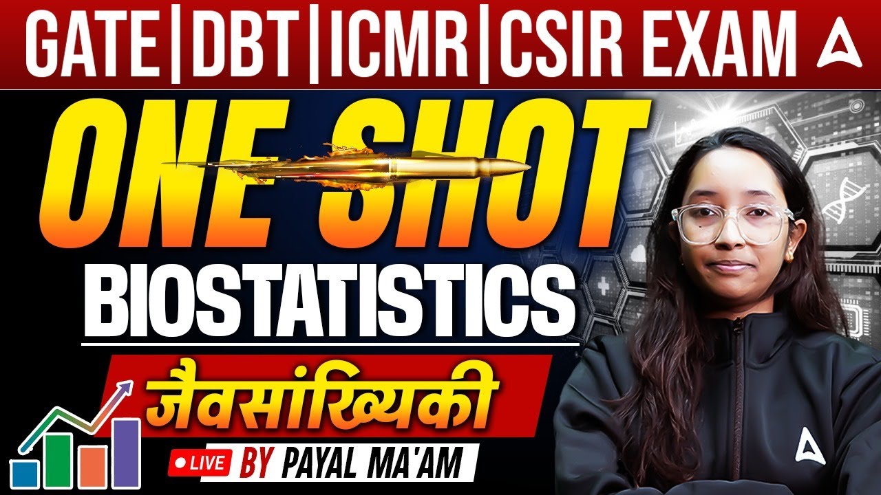 GATE | DBT | ICMR | CSIR EXAM ONE SHOT BIOSTATISTICS #2 BY Payal Ma'am