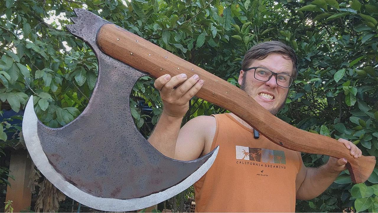 I Built a Giant Viking Axe From Scrap Yard Metal!