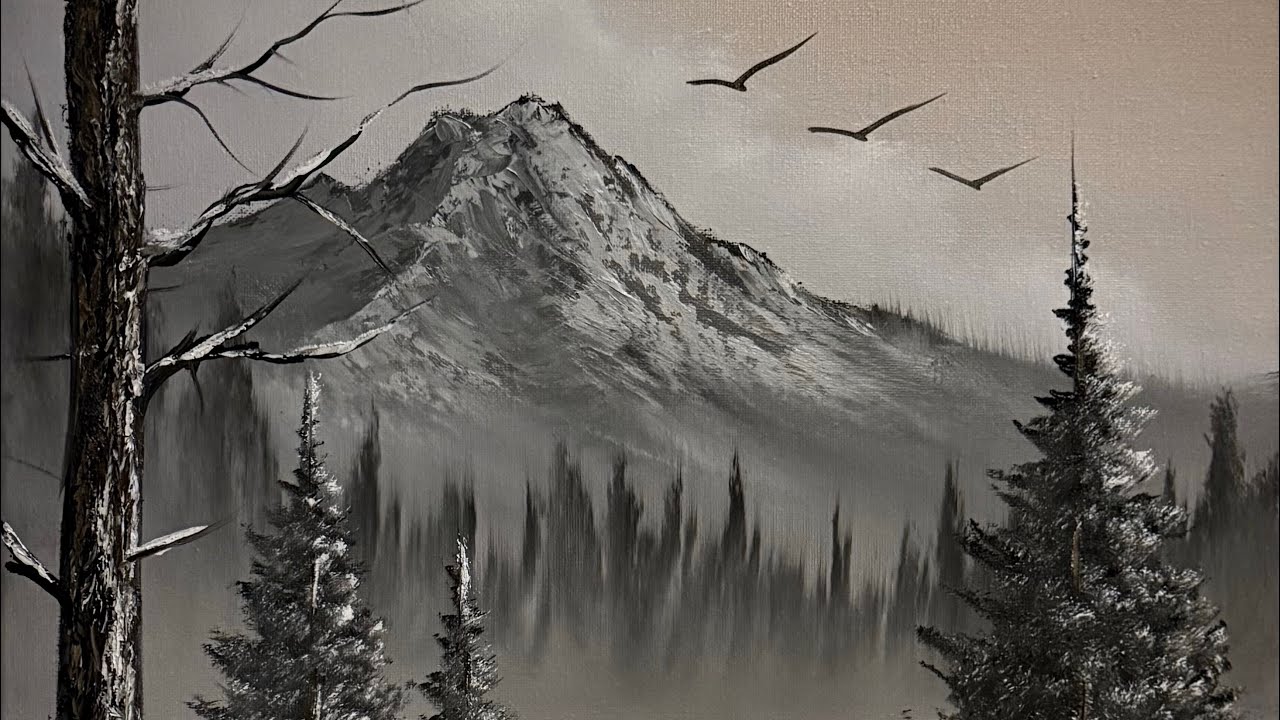 S5 Ep15 MNM - Winter Landscape Tutorial #LIVEArt #OilPainting #FreeTutorial #PaintWithJosh #BobRoss
