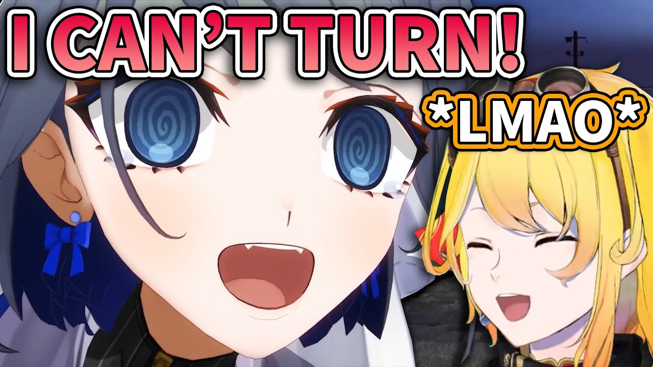 【Timesmith】Kaela Watching Kronii Struggles Trying to Turn the Car and Almost Loses Her Mind