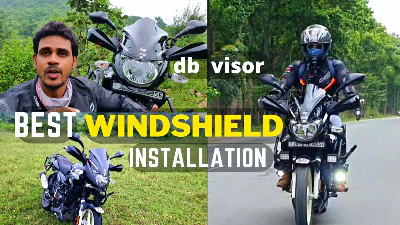Pulsar 150 Windshield Installation | db Visior For Pulsar 125,  150, 180 | Ajeet Biker Vlogs | 85