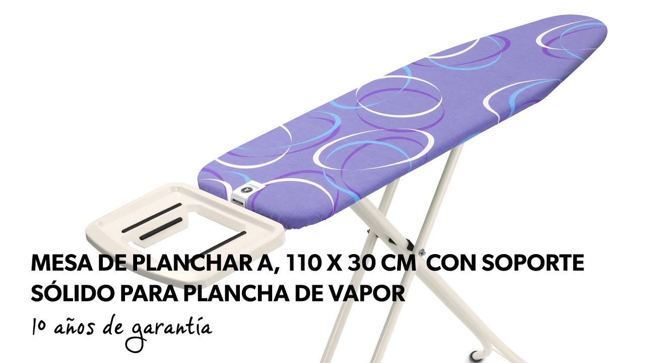 Mesa de planchar A con Soporte Sólido para Plancha de Vapor | Brabantia |