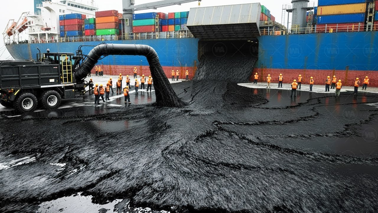 Dies ist der Grund, warum Frachtschiffe Asphalt tanken statt Diesel