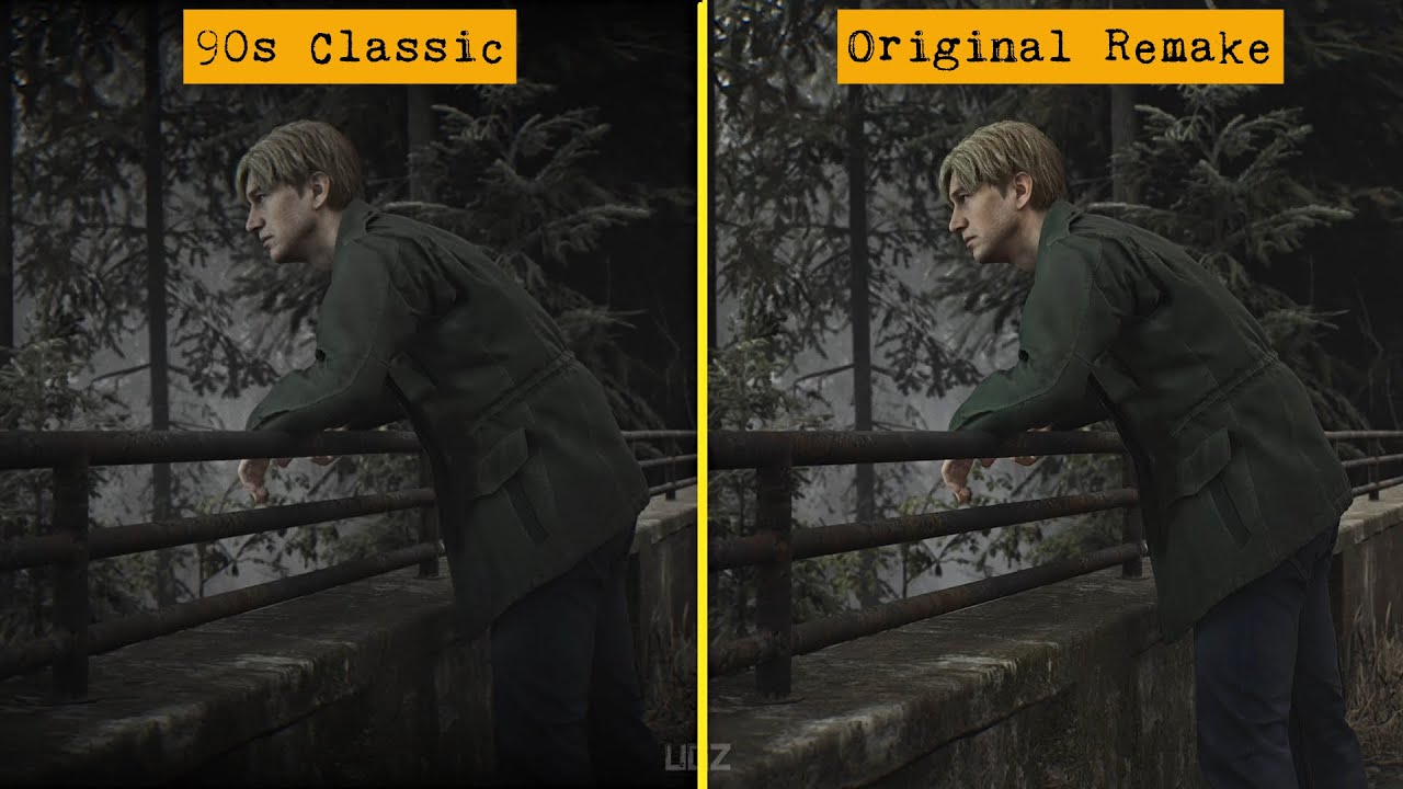 Silent Hill 2 Remake Vs 90s Classic Mode Graphics Comparison 4K