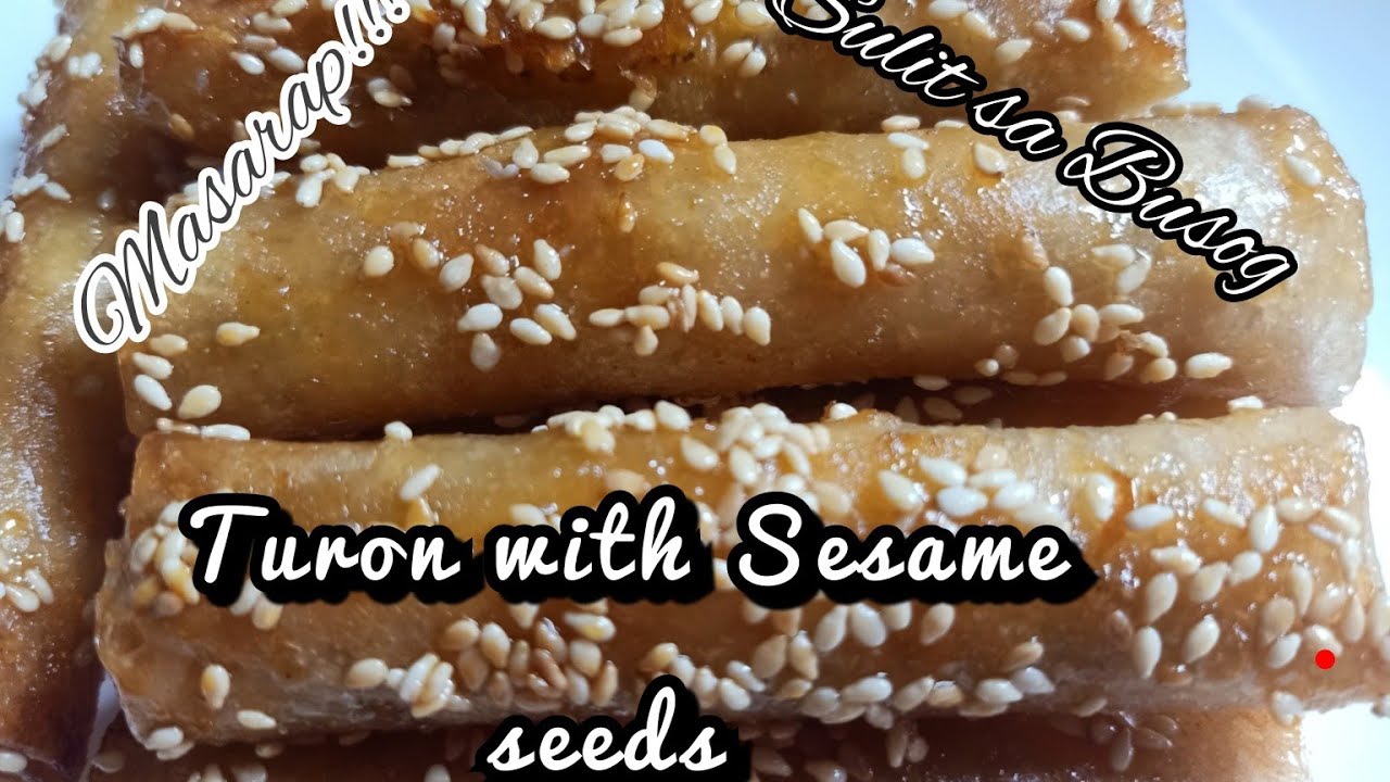 TURON with SESAME SEEDS!!!madaling lutuin at pweding pang negosyo.
