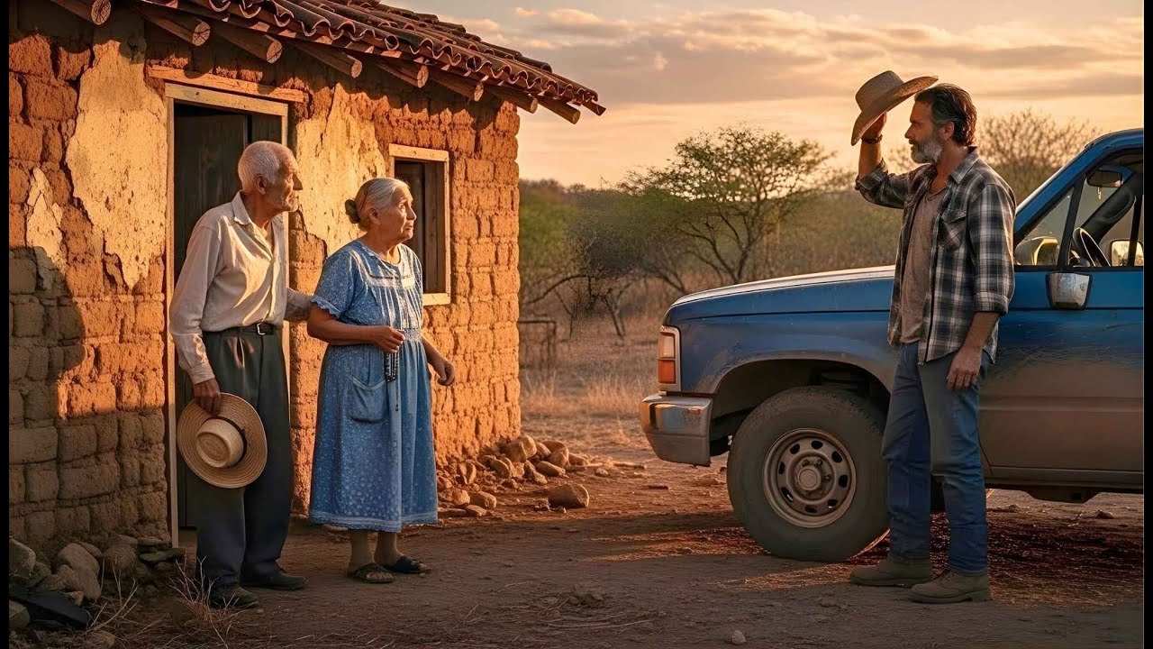 Una pareja de ancianos vivía olvidada en una cabaña… hasta que llegó un forastero con una decisión