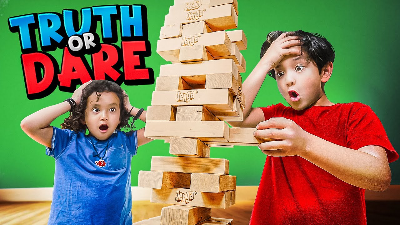 WE PLAYED JENGA TRUTH OR DARE! | The Shluv Family