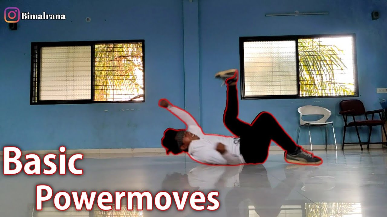 8 Basic  Bboy POWERMOVES for beginners by Bimal rana