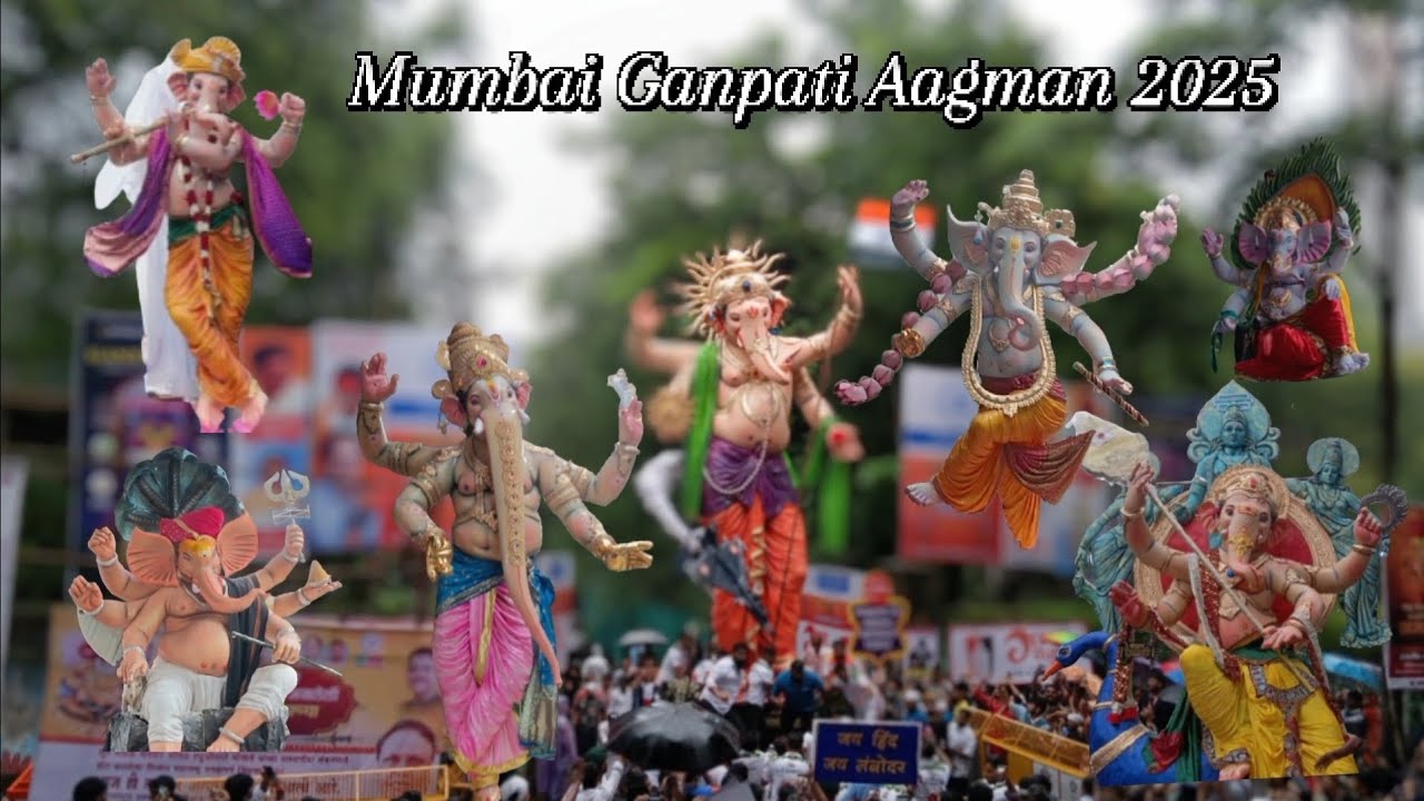 | Mumbai Ganpati Aagman 2025 | Khetwadi Cha Lambodar | #ganeshutsav #mumbaicheganpati #2025 