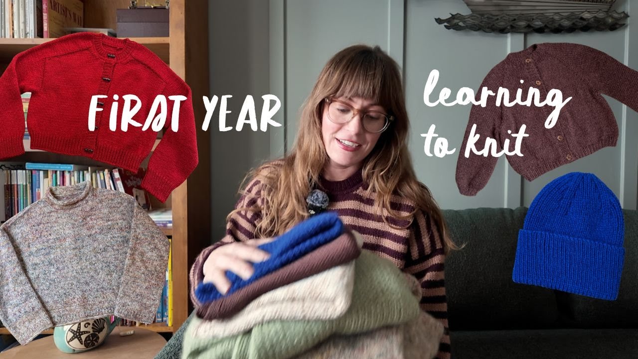 Everything I knit in 2025 (as a beginner)