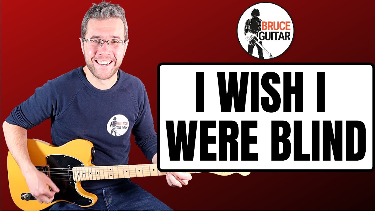 Bruce Springsteen - I Wish I Were Blind guitar lesson