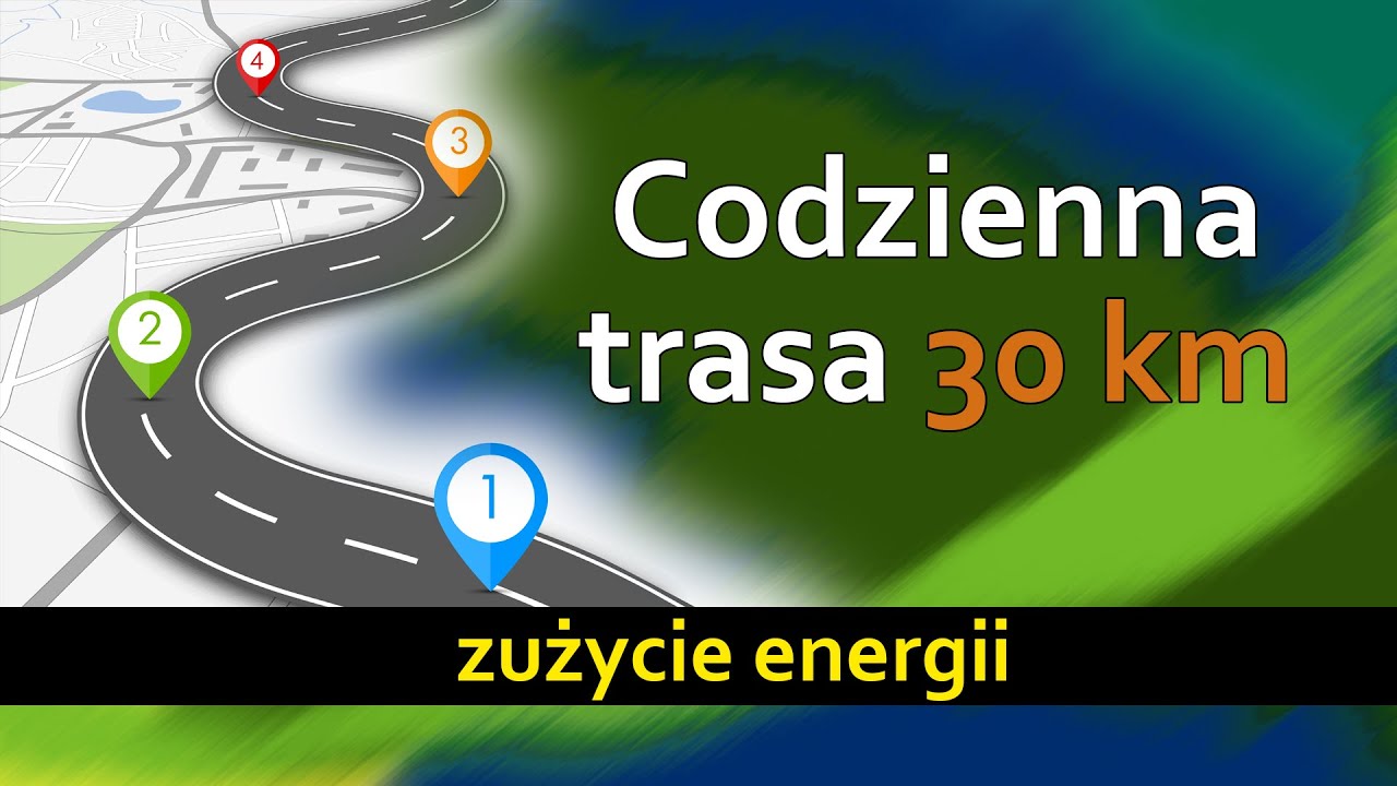 Citroen C-Zero, trasa 30km - zużycie energii.