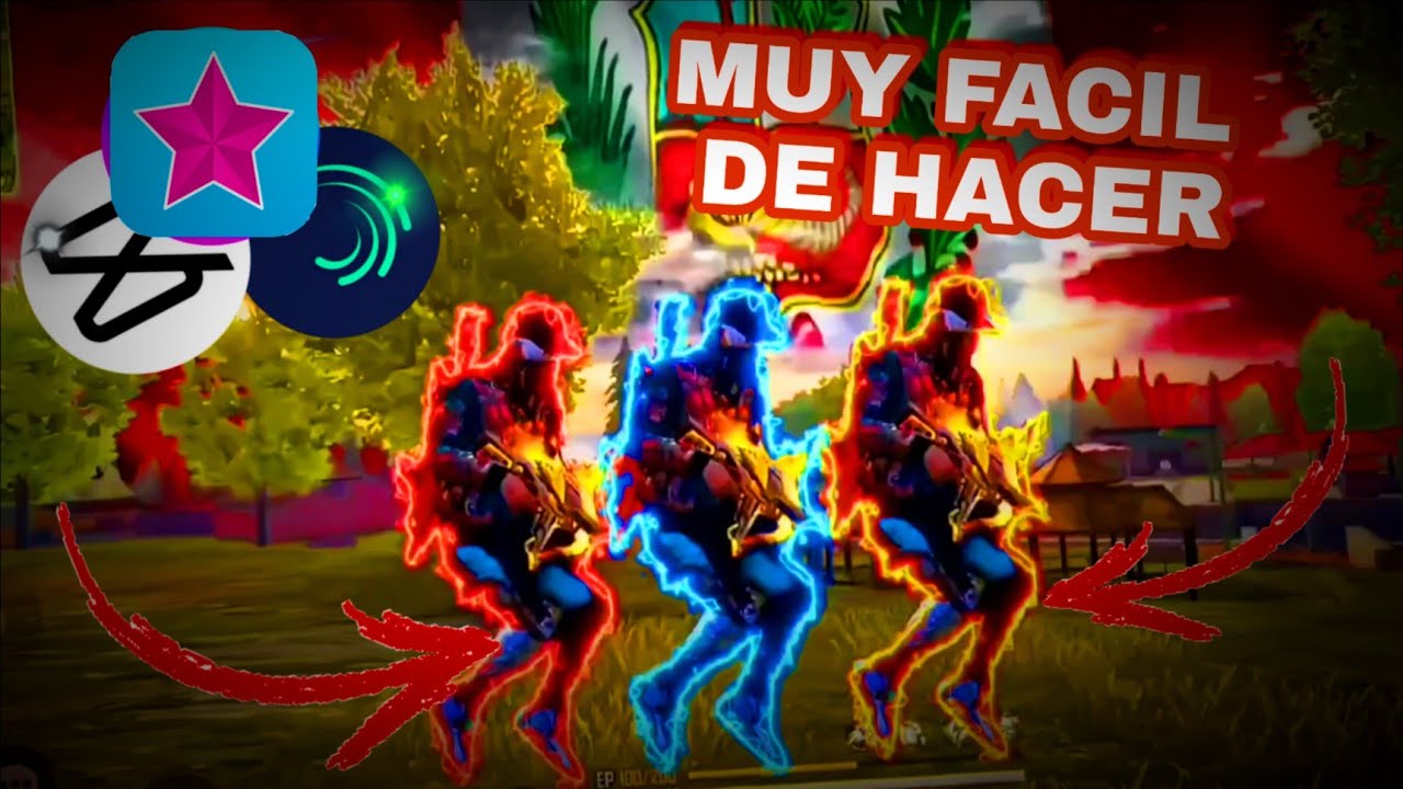 EDITA COMO RUOK* CLONES* FREE FIRE CON BORDES ELECTRICOS