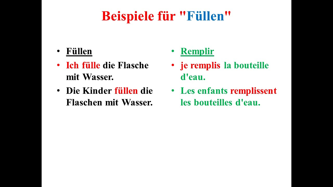 la différence entre les verbes