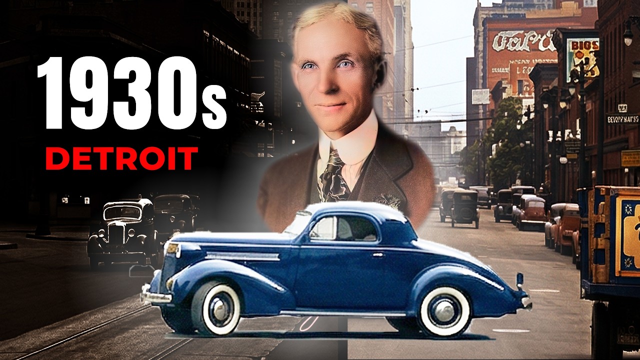 The Detroit We LOST: Rare 1930s Motor City [Restored & Colorized Archival Footage]