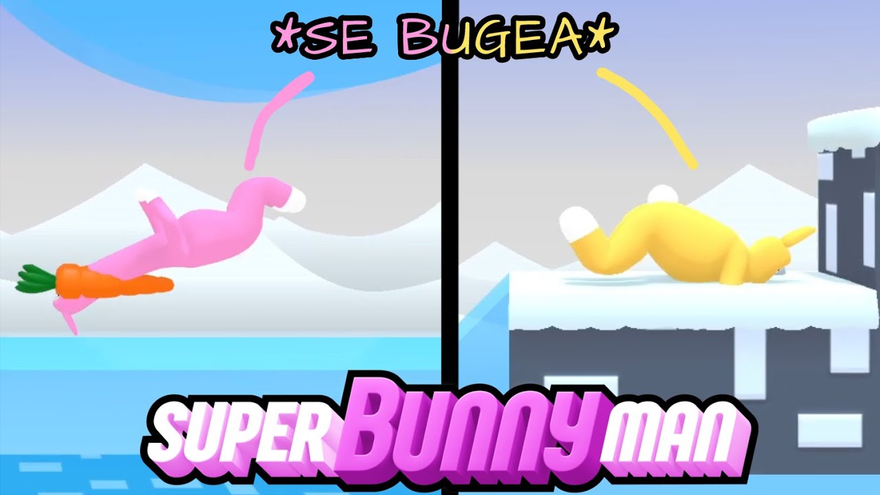 ESTE JUEGO ESTA UN POCO BUGEADO 🐰😅 (PARTE 2) | Super Bunny Man | (ft. @StrayderHunter)