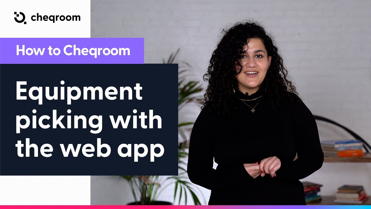 Equipment picking with the web app