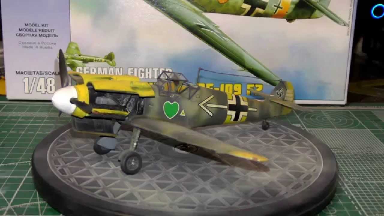 messerschmitt bf-109 f2 1/48 ЗВЕЗДА
