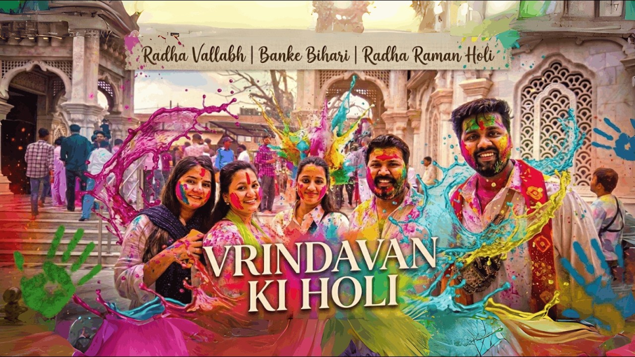 Vrindavan Mathura Holi Vlog - 2026 | Delhi to Mathura | The Spritual Holi Celebration | PART 01