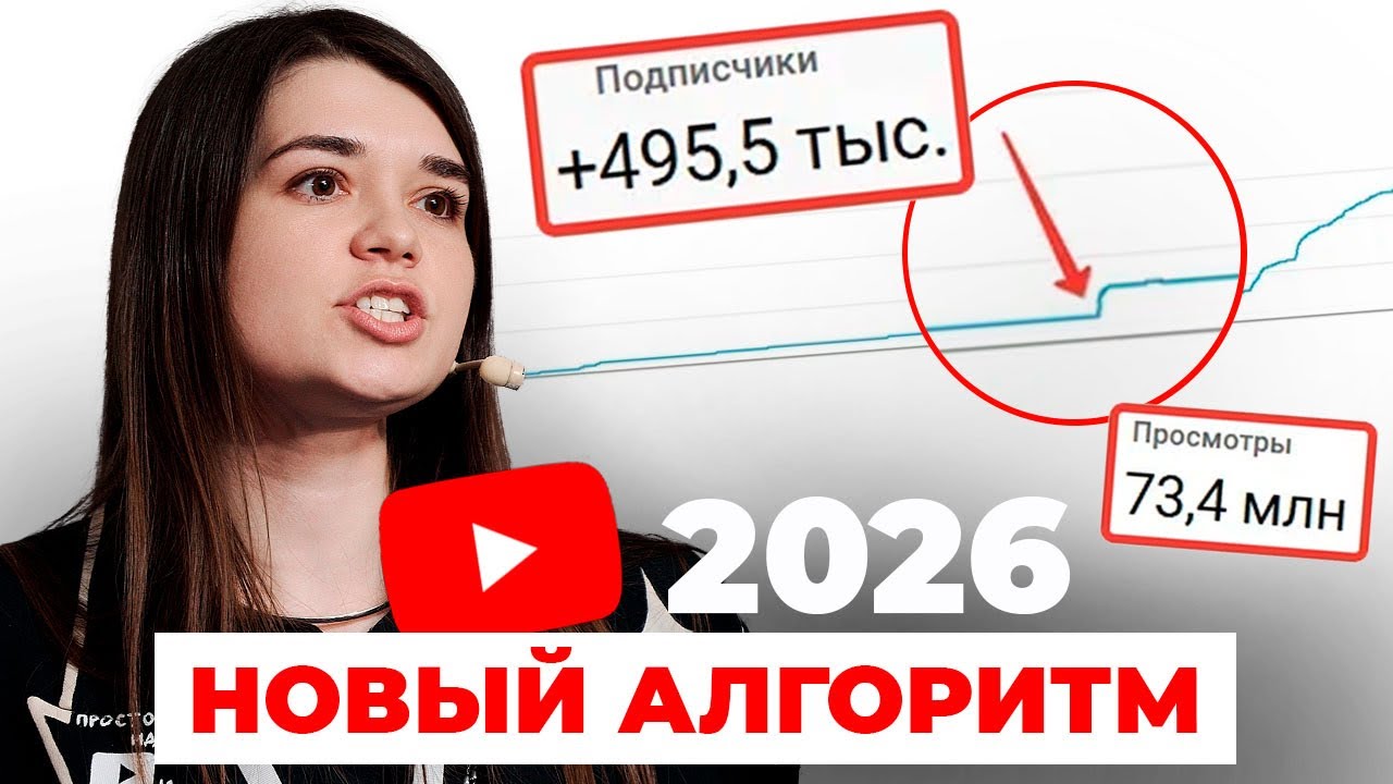 YouTube-каналы в 2026 будут расти ТОЛЬКО ТАК! Полная схема раскрутки канала с 0