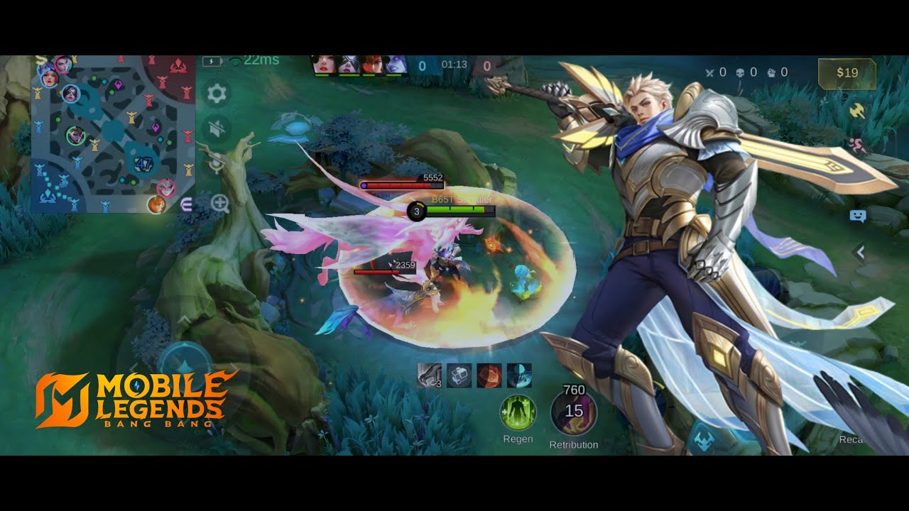 Main Mobile Legends, Alucard Lightborn Skin, Lightborn - Striker | Terang Banget Main Pake Skin Ini