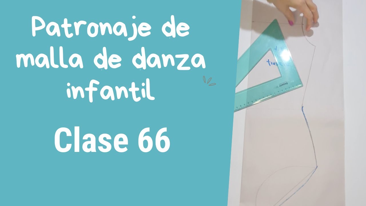 curso de mallas de danza: Patronaje de malla infantil asimetrico