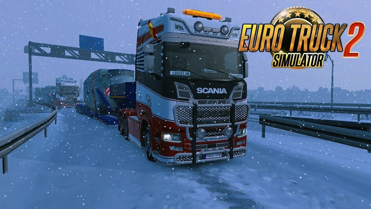 ETS2 - TruckersMP - Ruta Con Angel Y Jm Por La Ruta Del Ban Con Nieve Y Algún Listillo