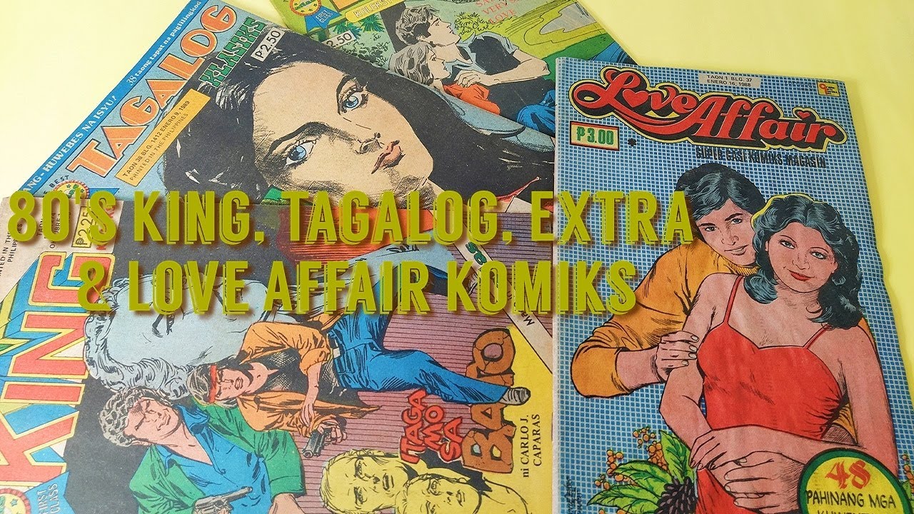 80's King, Tagalog, Extra & Love Affair Komiks || Vintage Pinoy Komiks