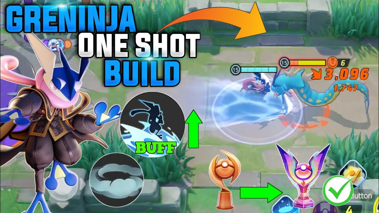GRENINJA NEW ONE SHOT KILL BUILD FOR SURF! 100% BRUTAL DAMAGE | POKEMON UNITE GAMEPLAY