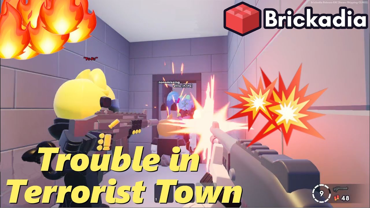 NEW Brickadia PvP Server?! Trouble in Terrorist Town - Brickadia