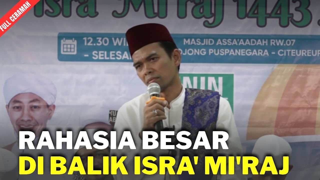 FULL Ceramah  Isra' & Mi'raj I Ustadz  H  Abdul Somad,LC MA
