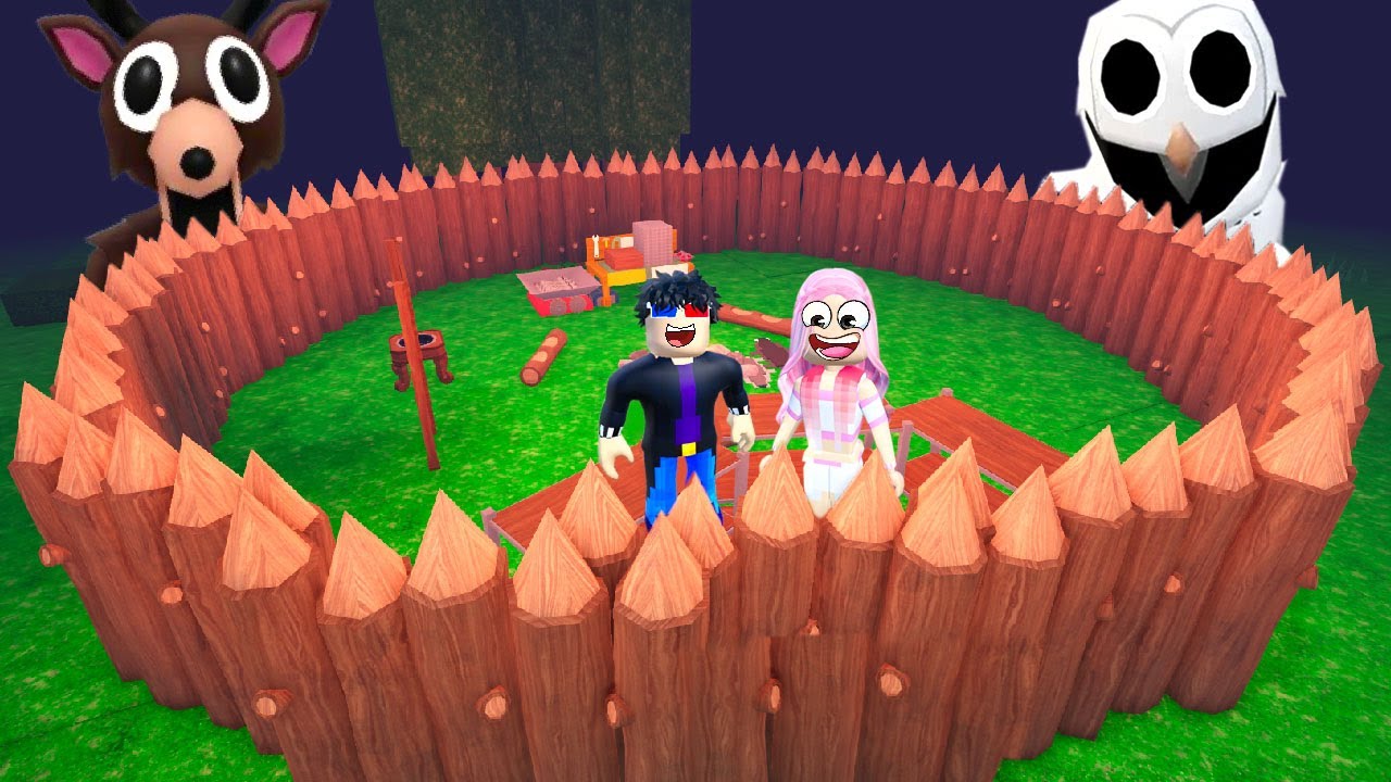 🌲МЫ ПОСТРОИЛИ БАЗУ В 99 НОЧЕЙ В ЛЕСУ В РОБЛОКС! ROBLOX