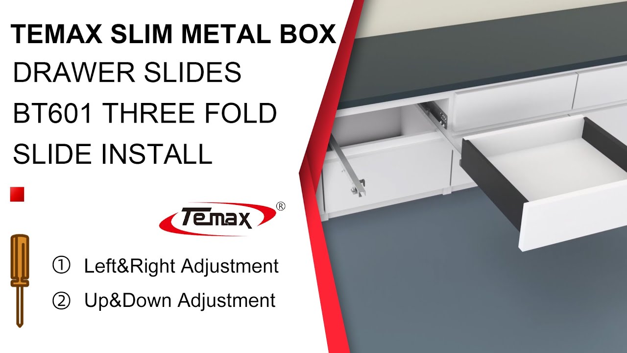 How to install drawer slides soft close | TEMAX World Premiere