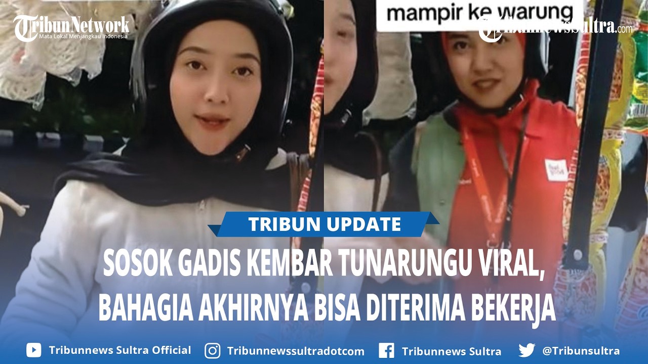 Sosok Gadis Kembar Tunarungu di Bandung, Viral di Medsos Bahagia Akhirnya Bisa Diterima Bekerja