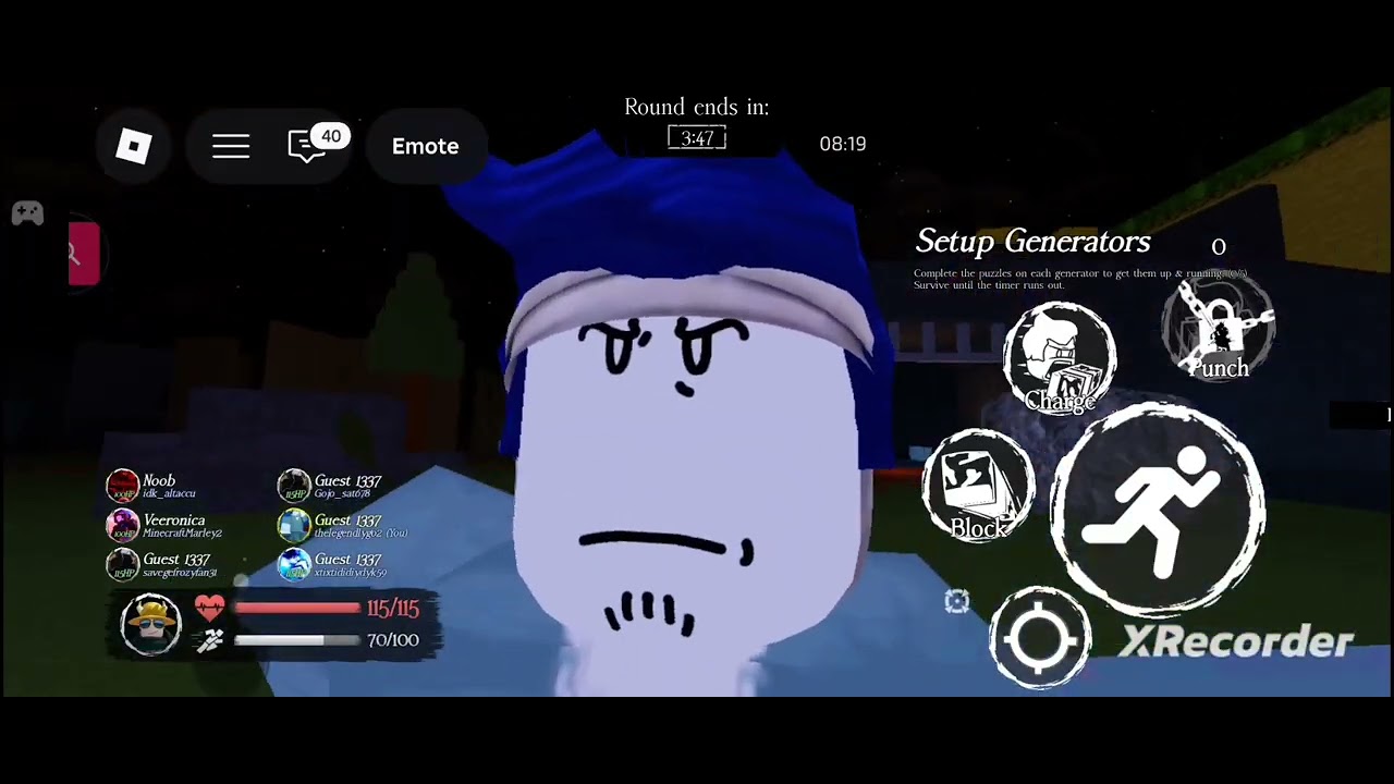 Playing forsken ( ROBLOX BUT I AM OVER POWERED)