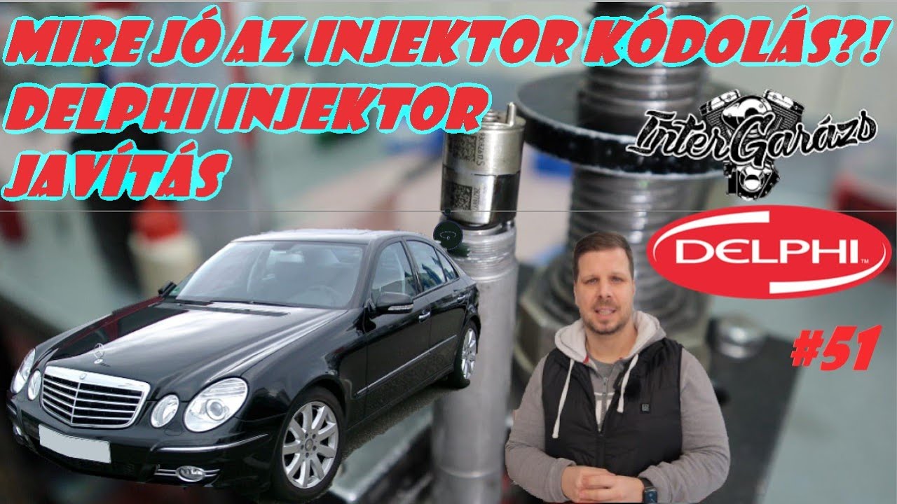 Mercedes E220 CDI | Mi az a injektor kódolás, mire jó?!! | Delphi injektor javítása