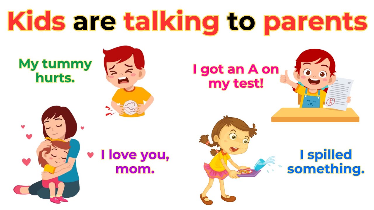 Kids Speak English with Parents | Spoken English For Kids | Daily Use English Sentences Everyday