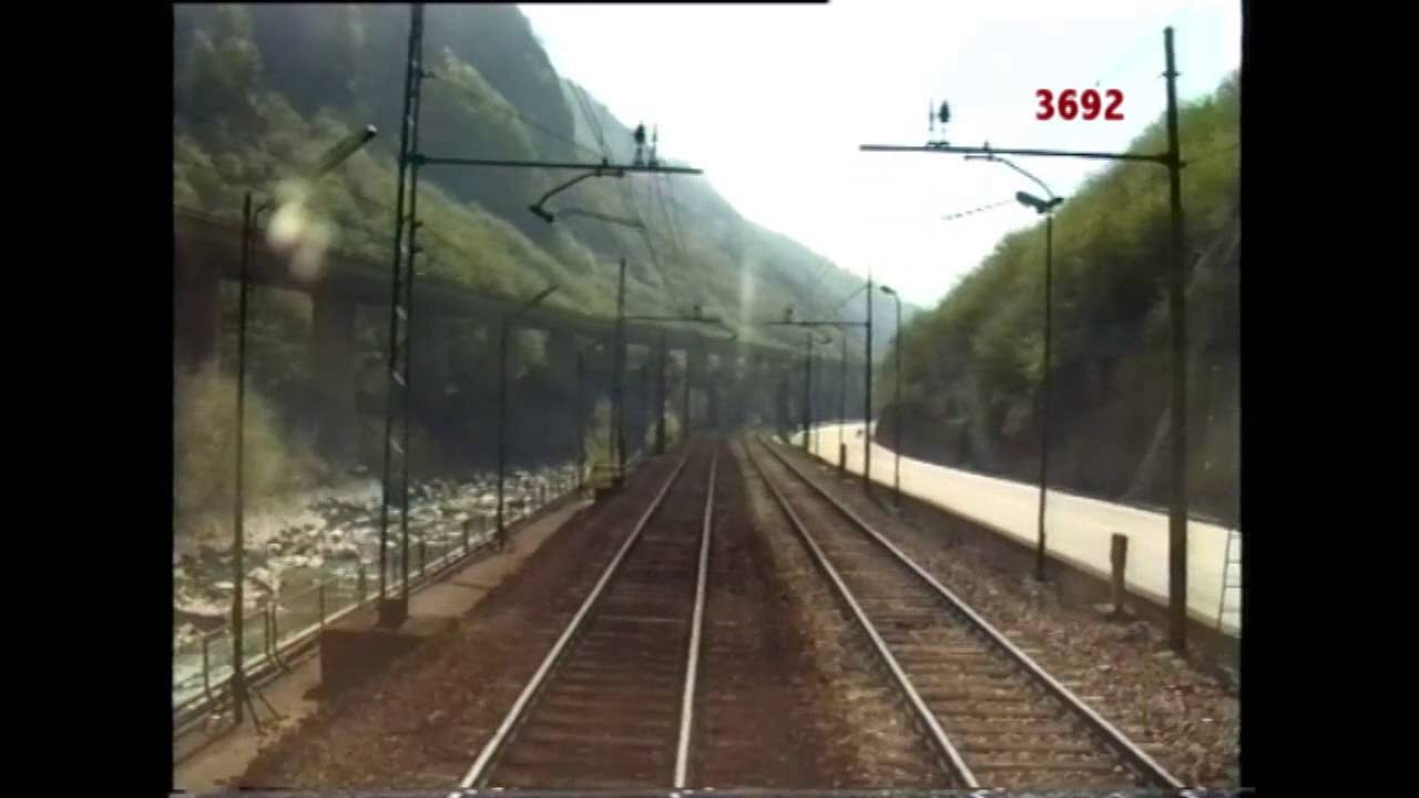 La ferrovia del Brennero dalla cabina 3.6 (Da Brennero a Verona)