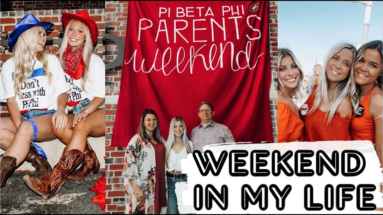COLLEGE WEEKEND IN MY LIFE: Big-little reveal, parents weekend & game day | Erin Alexis
