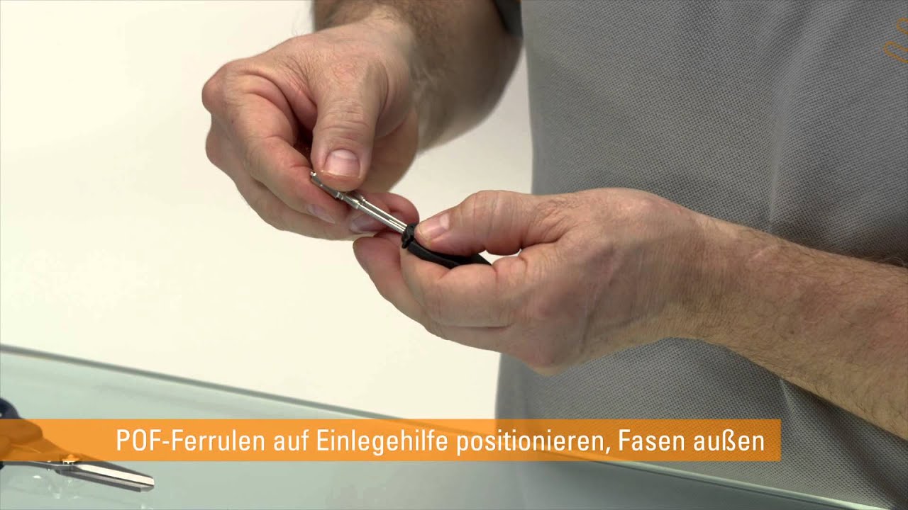 Konfektionierungsvideo SteadyTec® Industrial Ethernet POF Stecker IP67