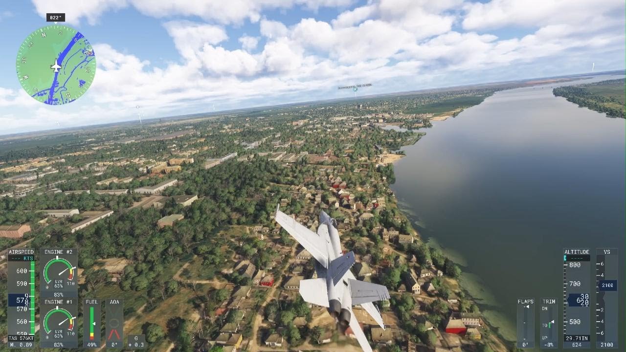 Microsoft Flight Simulator 2024 Херсон -Каховка