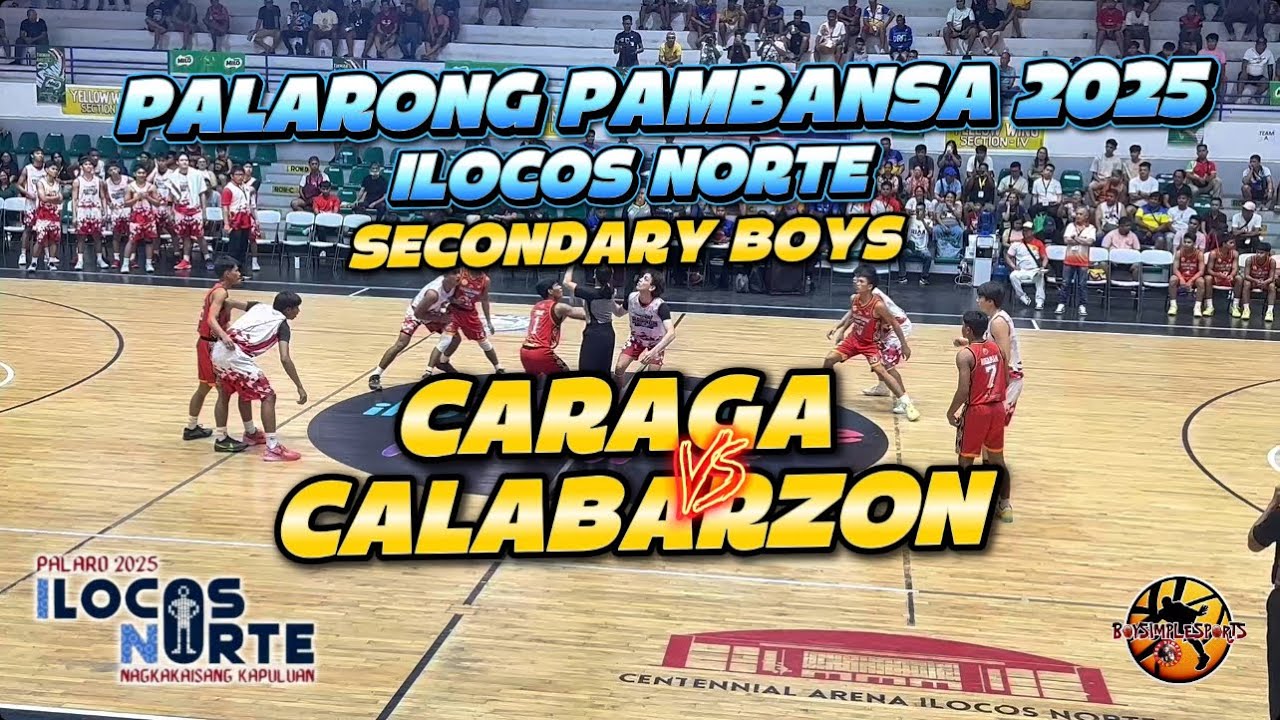 REGION 4A VS CARAGA | PALARONG PAMBANSA 2025 SECONDARY ELIMS GAME HIGHLIGHTS