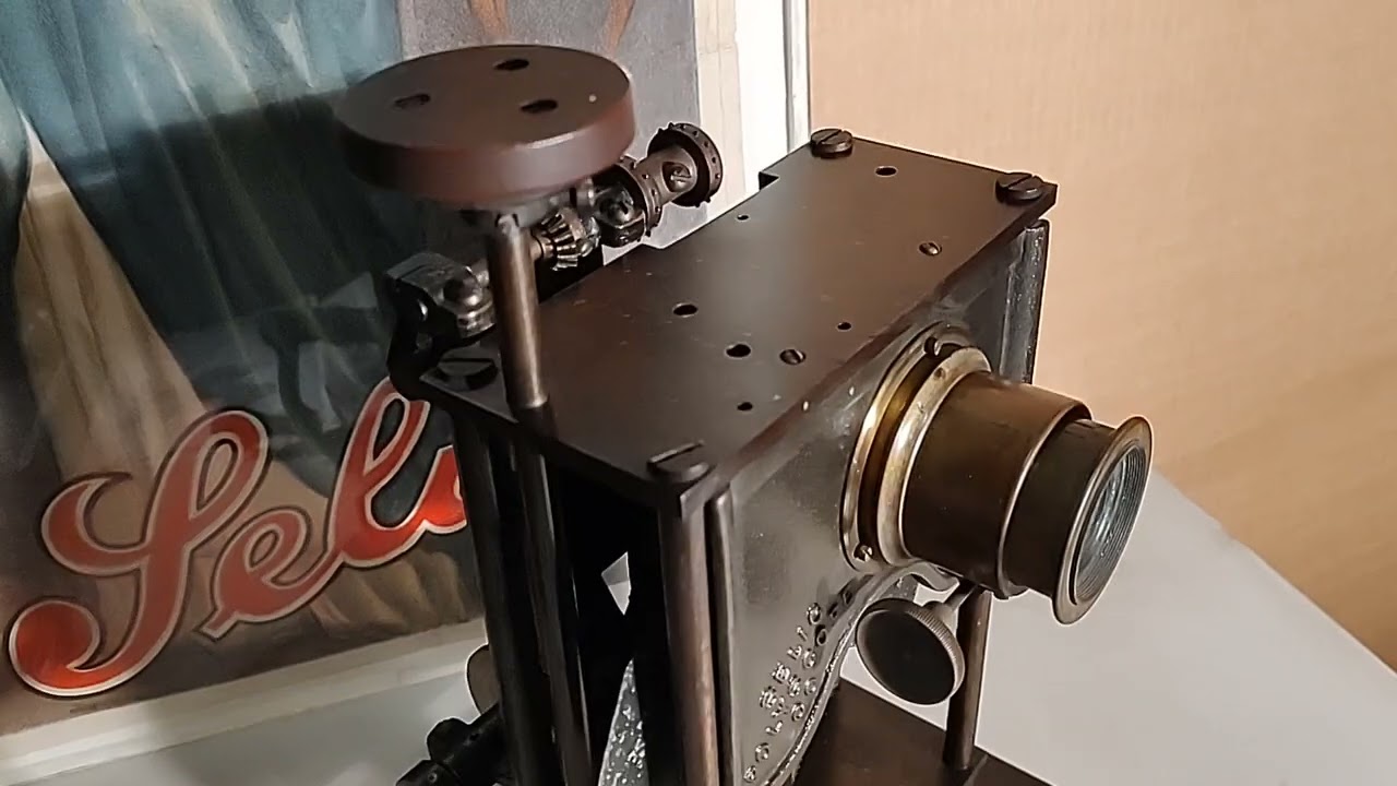 Antique Selig Polyscope 35mm motion picture movie film projectors made in Chicago 1897-1910