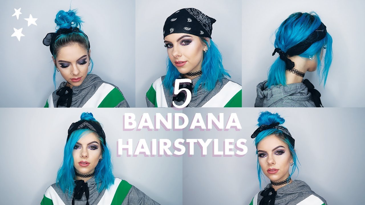 5 EASY BANDANA HAIRSTYLES FOR SHORT HAIR